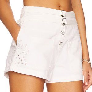 NBW Tularosa Embroidered Valentina White Short